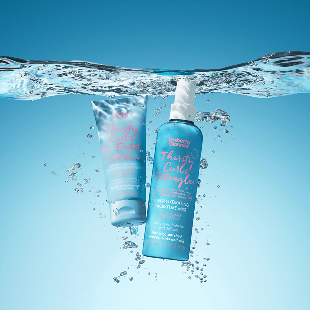 Umberto Giannini Thirsty Curls Instant Anti-Frizz Transformation Cream 100ml-Styling Cream-Beauty and hair supply