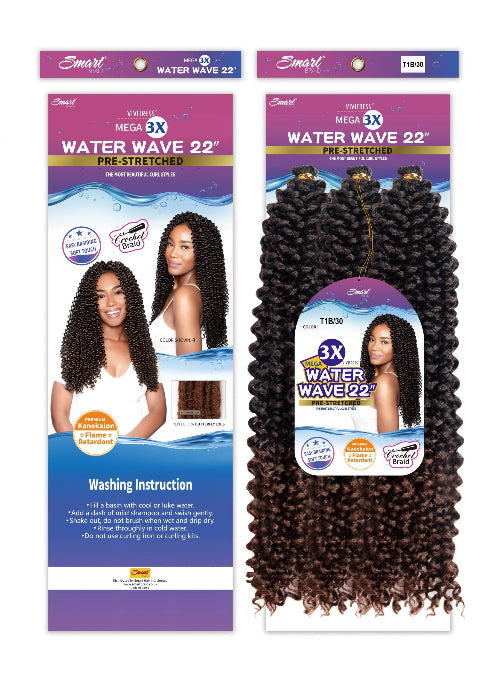 Vivitress 3X Water Wave 22 inches Pre-Stretched - Beauty and Hair Supply
