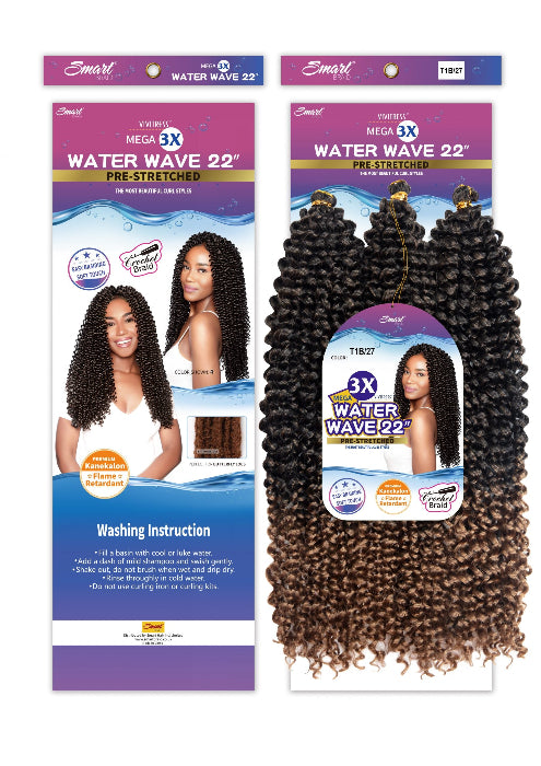 Vivitress 3X Water Wave 22 inches Pre-Stretched - Beauty and Hair Supply