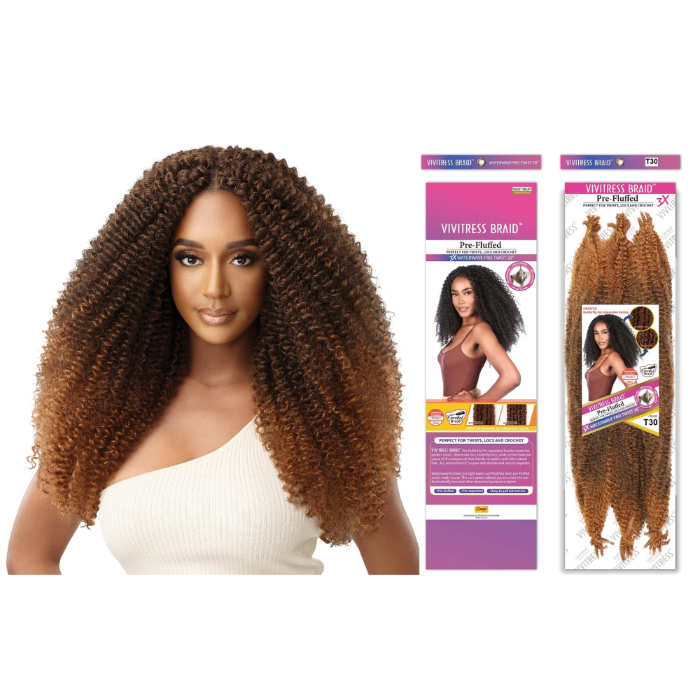 Vivitress Braid 3X Waterwave Fro Twist 30 inches - Beauty and Hair Supply