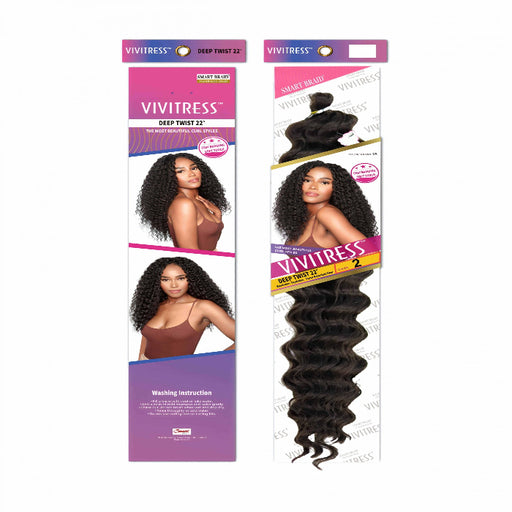 Vivitress Smart Braid Deep Twist 22 inches - Beauty and Hair Supply