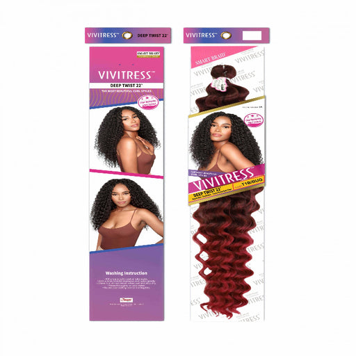 Vivitress Smart Braid Deep Twist 22 inches - Beauty and Hair Supply