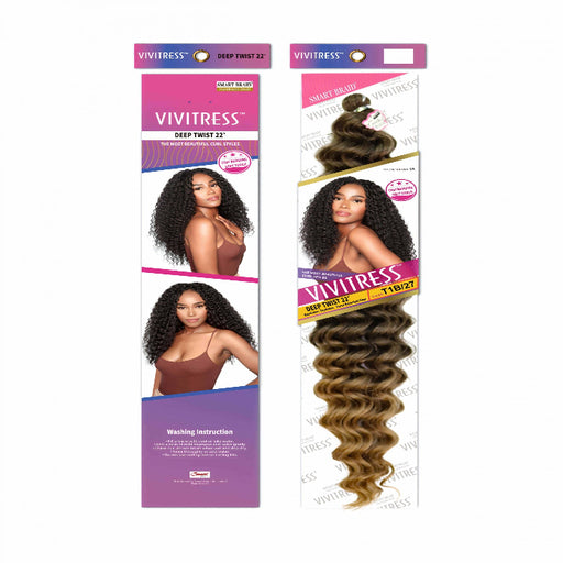 Vivitress Smart Braid Deep Twist 22 inches - Beauty and Hair Supply