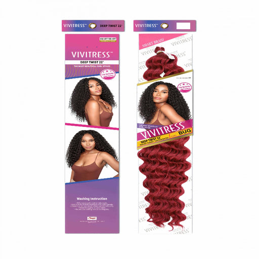 Vivitress Smart Braid Deep Twist 22 inches - Beauty and Hair Supply
