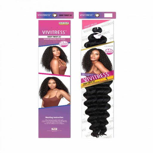 Vivitress Smart Braid Deep Twist 22 inches - Beauty and Hair Supply
