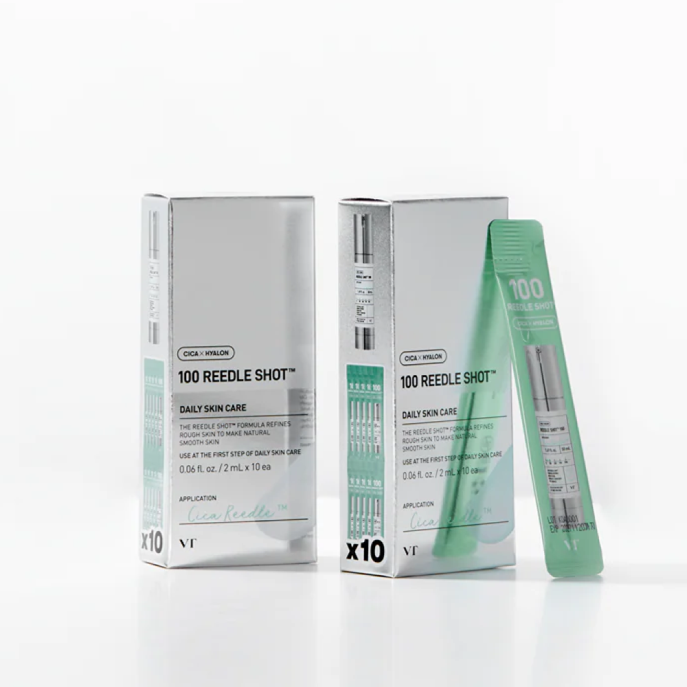 Vt Cosmetics 100 Reedle Shot - 2ml X 10 Pieces-Dermatological Serum-Beauty and hair supply