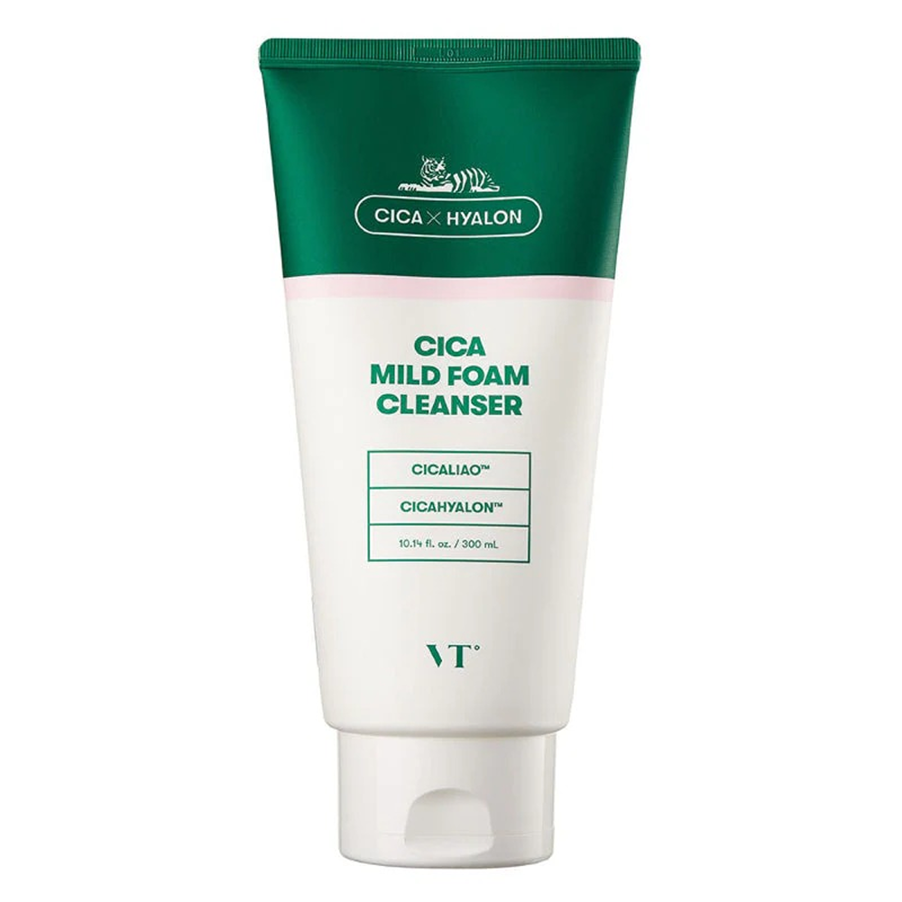 Vt Cosmetics Cica Mild Foam Cleanser - 300ml-Gel Cleanser-Beauty and hair supply