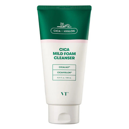 Vt Cosmetics Cica Mild Foam Cleanser - 300ml-Gel Cleanser-Beauty and hair supply
