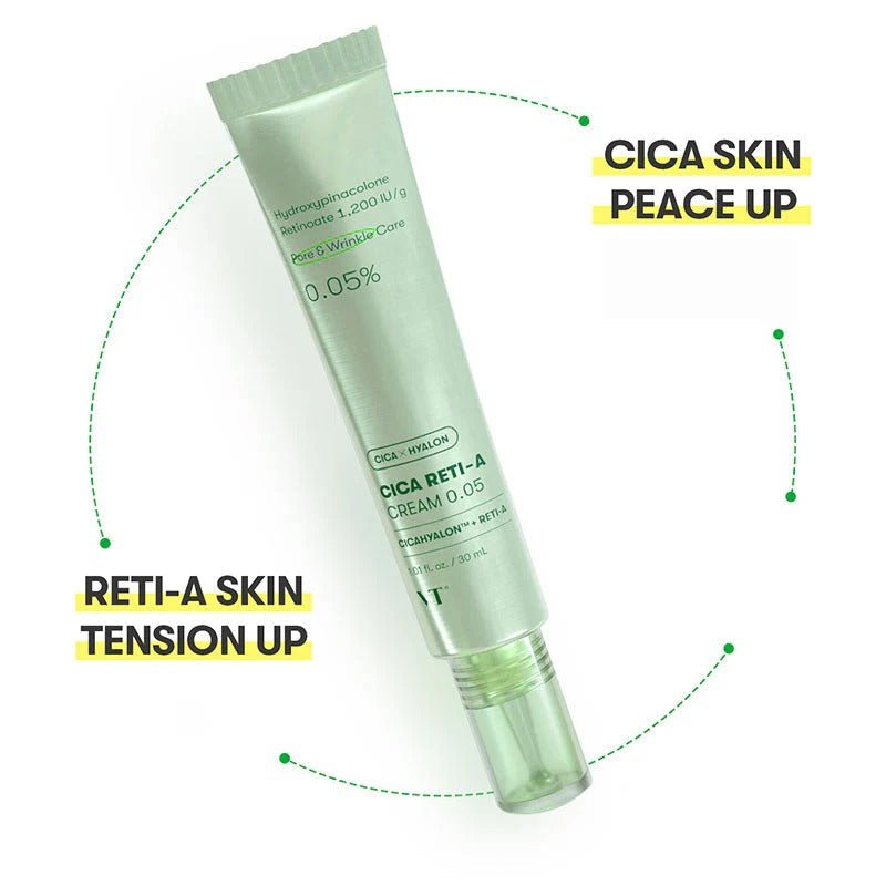 Vt Cosmetics Cica Reti-A Cream 0.05 Retinol Face Cream 30ml-Retinol Serum-Beauty and hair supply