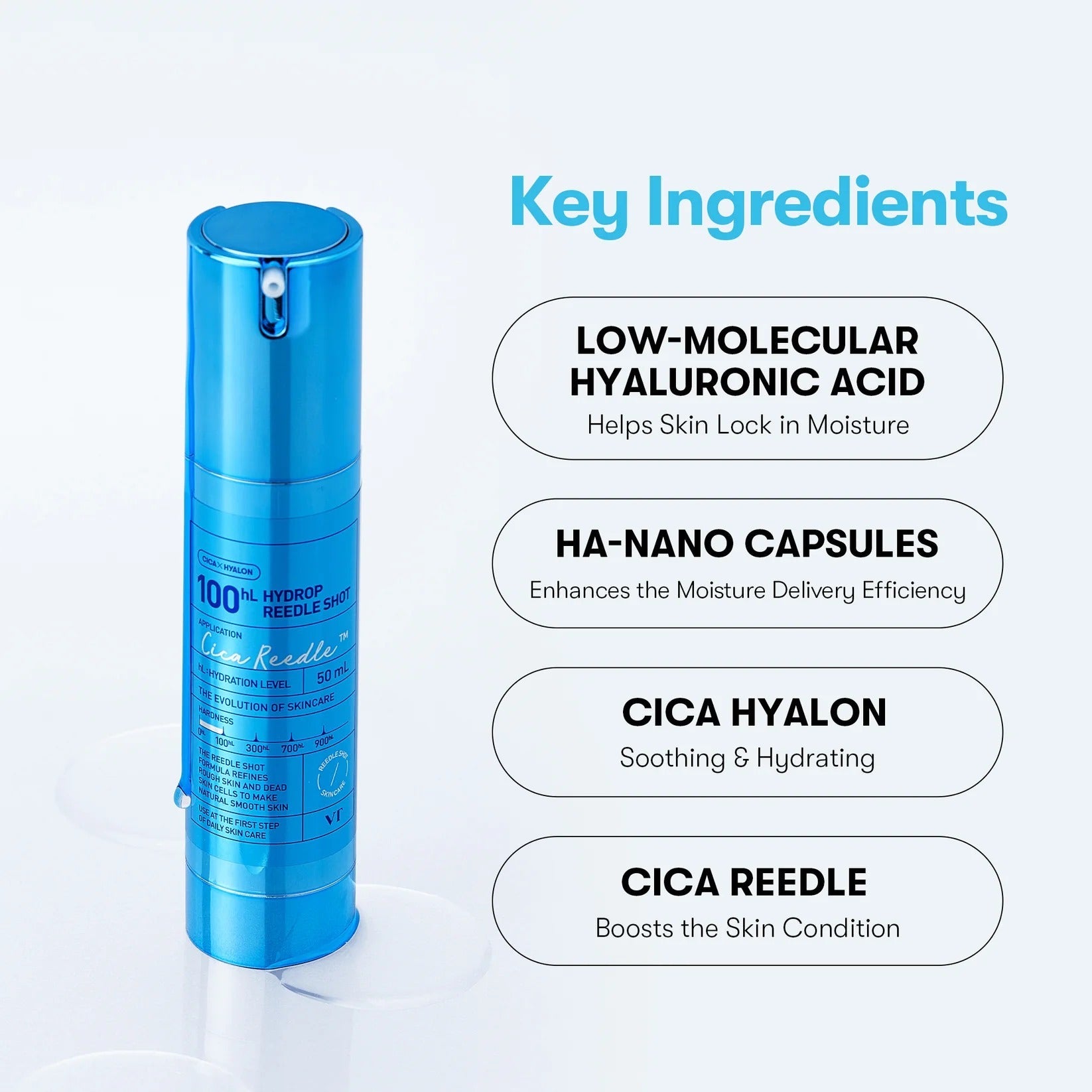 Vt Cosmetics Hydrop Reedle Shot 100ml-Hyaluronic Serum-Beauty and hair supply