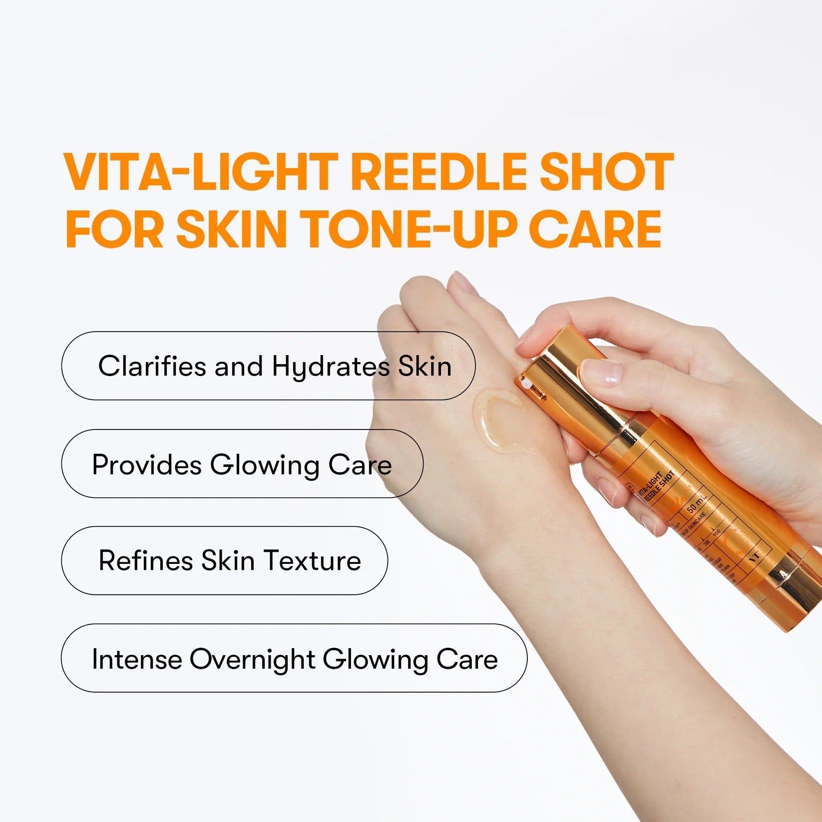 Vt Cosmetics Vita-Light Reedle Shot 100ml-Vitamin C Serum-Beauty and hair supply