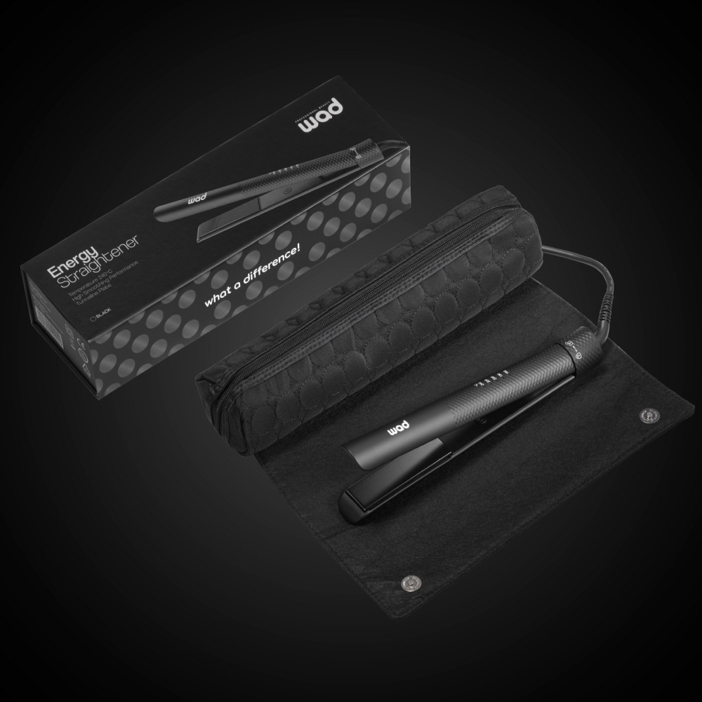 Wad Professional Beauty Energy Straightener Black-Hair Straightener-Beauty and hair supply
