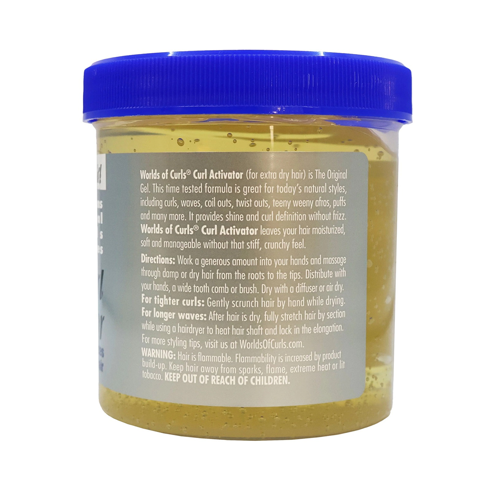 World of Curls Gel Extra Dry 16 oz-All-Beauty and hair supply