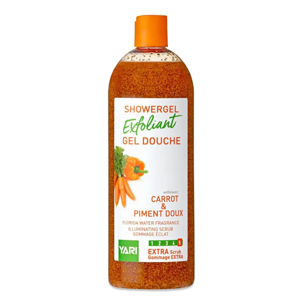 Yari Exfoliant Showergel Carrot &amp; Piment Doux 1000ml-All-Beauty and hair supply