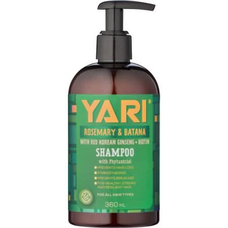Yari Rosemary &amp; Batana Shampoo 360ml-Moisturizing Shampoo-Beauty and hair supply