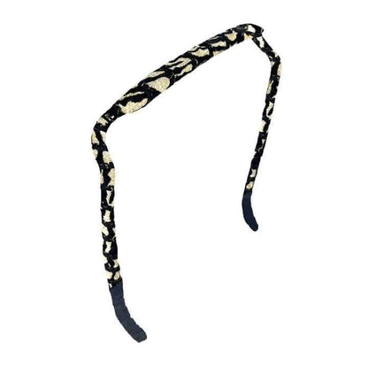 Zazzy Bandz Baige and Black Zebra-Headband-Beauty and hair supply