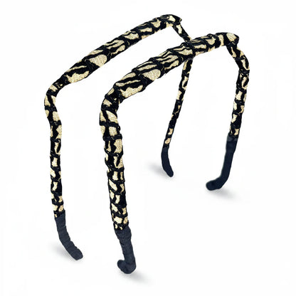 Zazzy Bandz Baige and Black Zebra-Headband-Beauty and hair supply