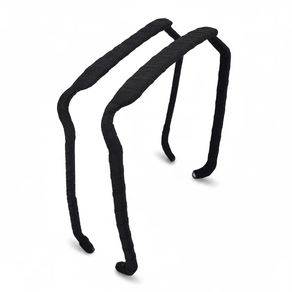 Zazzy Bandz Black Wrapped-Headband-Beauty and hair supply