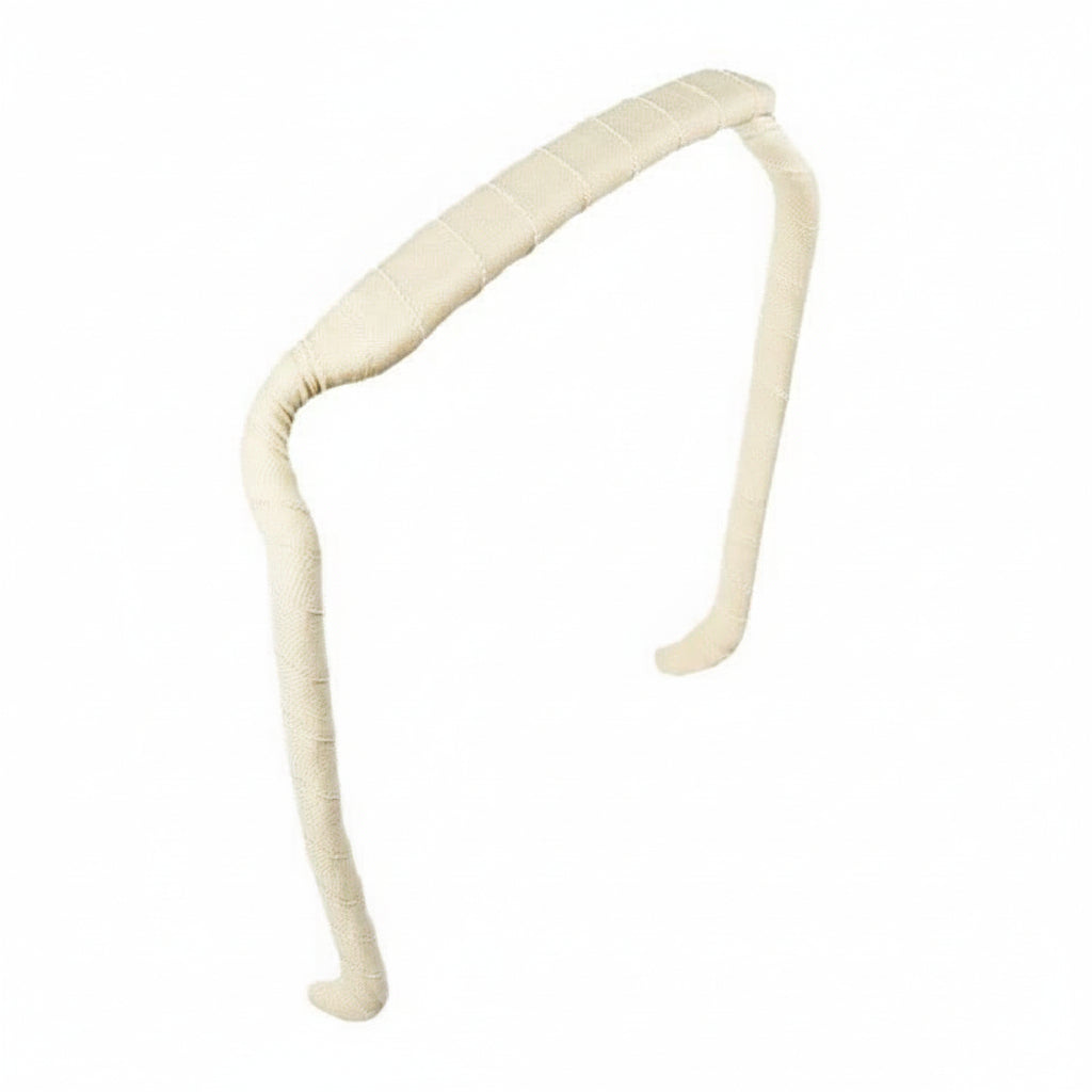 Zazzy Bandz Cream Wrapped-Headband-Beauty and hair supply