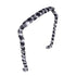 Zazzy Bandz Gingham in White and Black-Headband-Beauty and hair supply