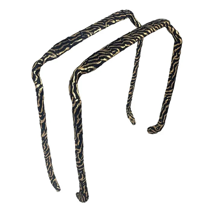 Zazzy Bandz Gold and Black Zebra-Headband-Beauty and hair supply