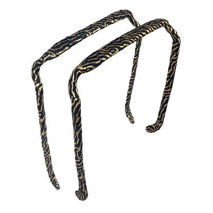 Zazzy Bandz Gold and Black Zebra-Headband-Beauty and hair supply