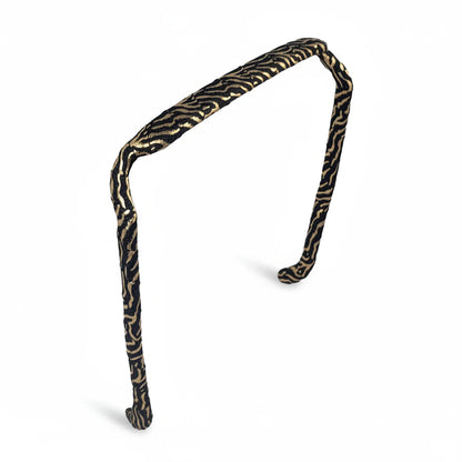 Zazzy Bandz Gold and Black Zebra-Headband-Beauty and hair supply