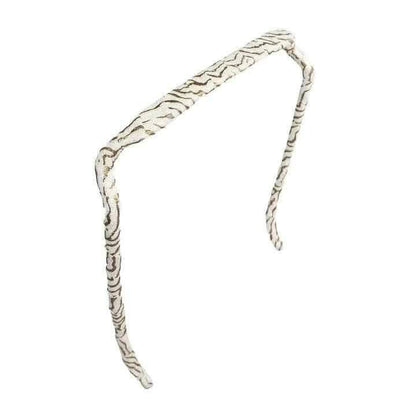 Zazzy Bandz Gold and White Zebra-Headband-Beauty and hair supply