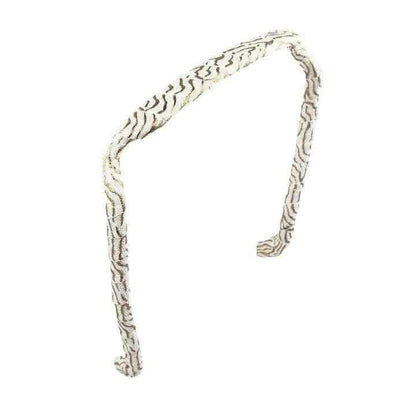 Zazzy Bandz Gold and White Zebra-Headband-Beauty and hair supply