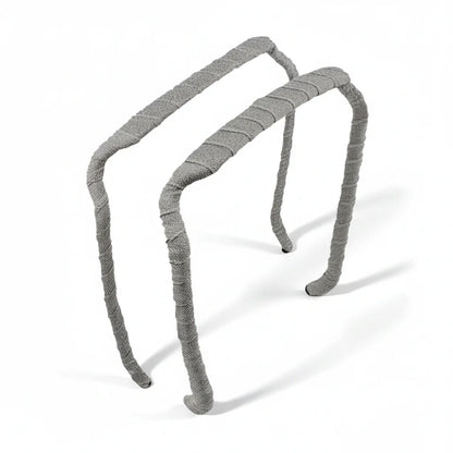 Zazzy Bandz Gray Wrapped-Headband-Beauty and hair supply