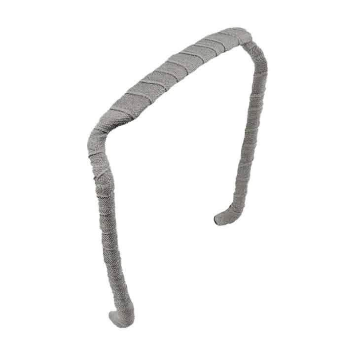 Zazzy Bandz Gray Wrapped-Headband-Beauty and hair supply