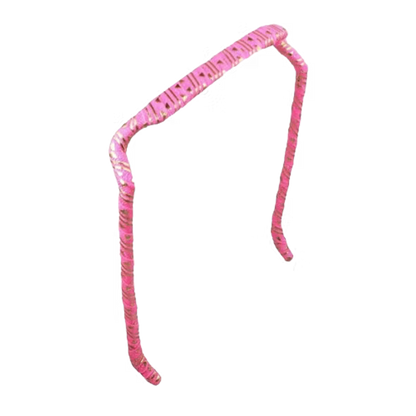 Zazzy Bandz Hot Pink Gold Aztec Wrapped original-Headband-Beauty and hair supply