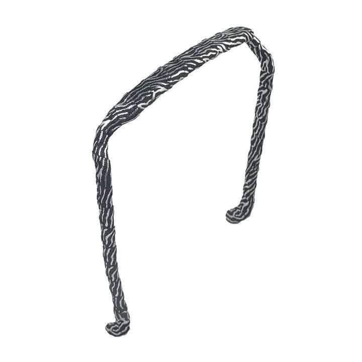 Zazzy Bandz Silver and Black Zebra-Headband-Beauty and hair supply