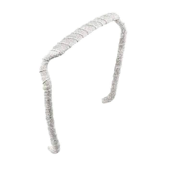 Zazzy Bandz Silver Sparkles-Headband-Beauty and hair supply