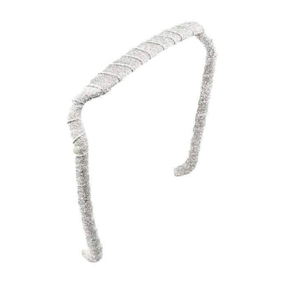 Zazzy Bandz Silver Sparkles-Headband-Beauty and hair supply
